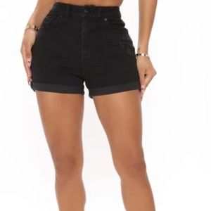 B.O.B. Jeans, Madelyn Denim Shorts, Sz 11, Black